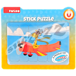 6 PCE- MAGNETIC STICK PUZZLE - TRANSPORT (Pack of 1)  6 PCE- MAGNETIC STICK PUZZLE - TRANSPORT (Pack of 1)